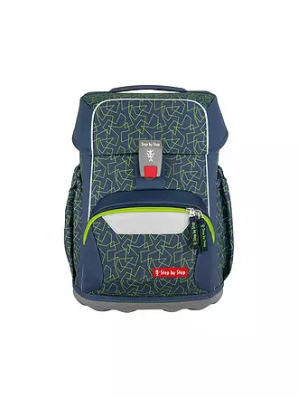 STEP BY STEP | Set di zaini scolastici 4 pz. BASIS Blue Lines | grün